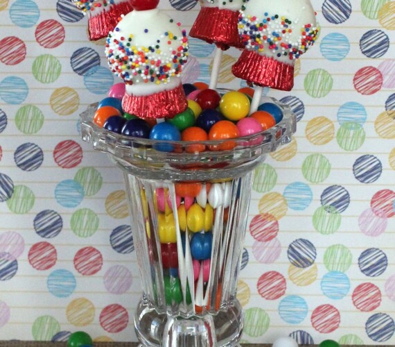 Candy Cup Gumball Machine Cake Pops [Recipe]