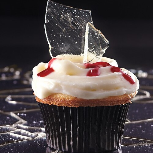 Halloween Cupcakes: Clear Caramel Broken Glass Cupcakes