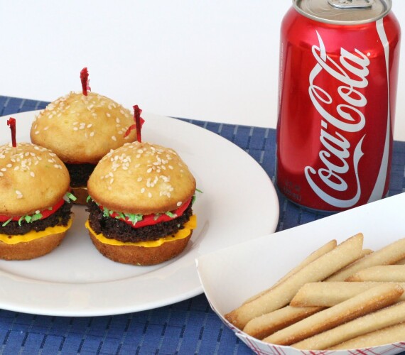 Hamburger Cupcakes and Cookie French Fries